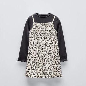 Zara Girls Dress with Shirt